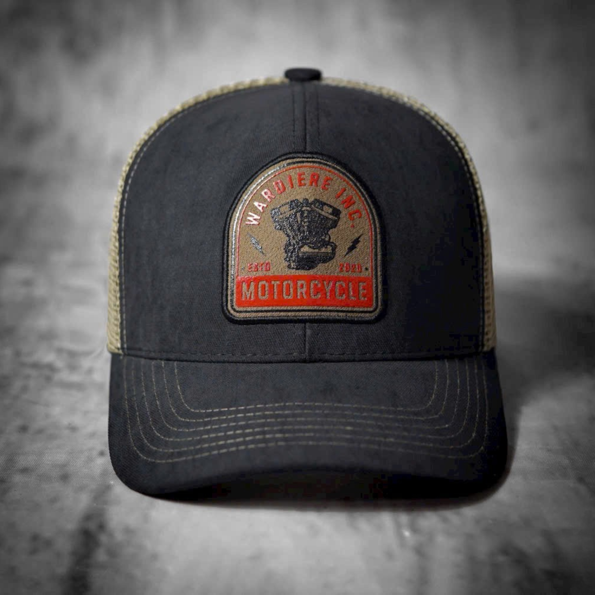 Mũ hiphop, nón snapback Motorcycle vải kaki phối lưới form chuẩn thời trang đường phố