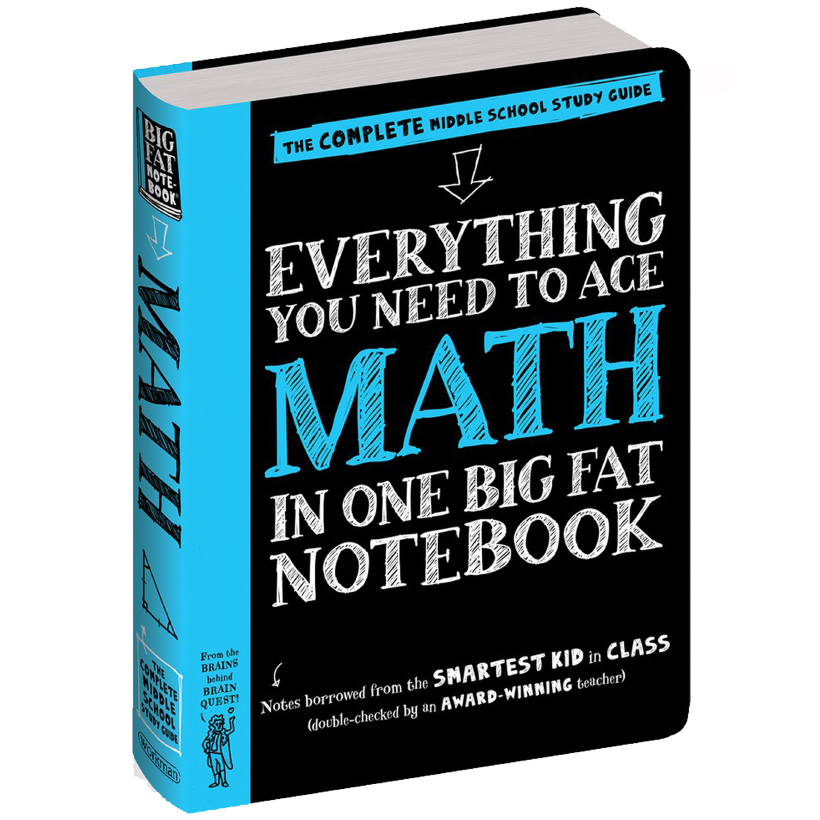 Sách Everything You Need To Ace Maths Big Fat Notebooks ( Sổ Tay Toán Học Bản Tiếng Anh ) - Tổng Hợp Kiến Thức Toán Học Từ Toán Lớp 4 Đến Toán Tớp 9 - Á Châu Books, Bìa Cứng In Màu