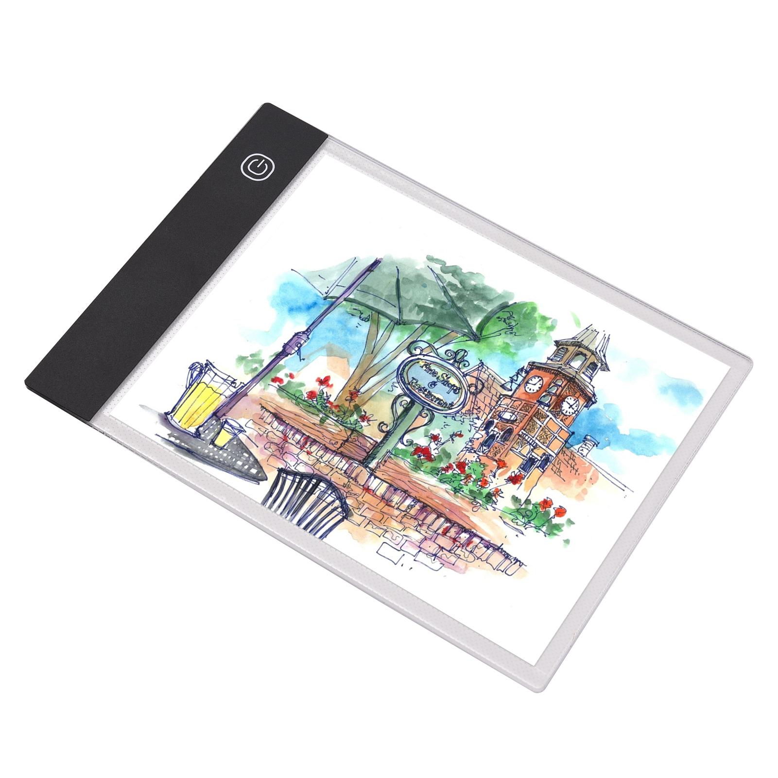 A4 LED Light Pad Tracer 3mm Ultra-Thin Drawing Board Copyboard Stepless Dimming USB Powered for Artist Animation