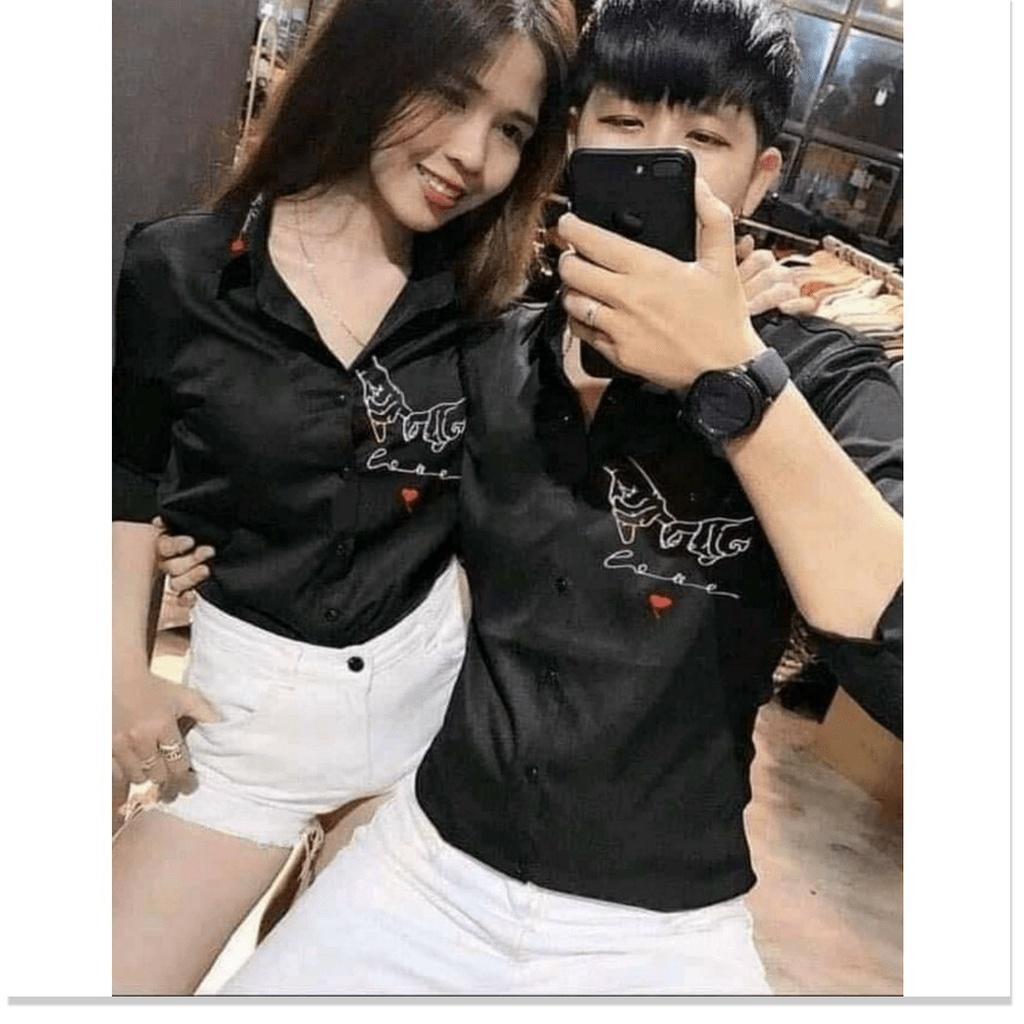 Áo sơ mi cặp đôi siêu đẹp , hottrend cho các bạn trẻ hot 2021 MẪU MỚI NHẤT HIỆN NAY