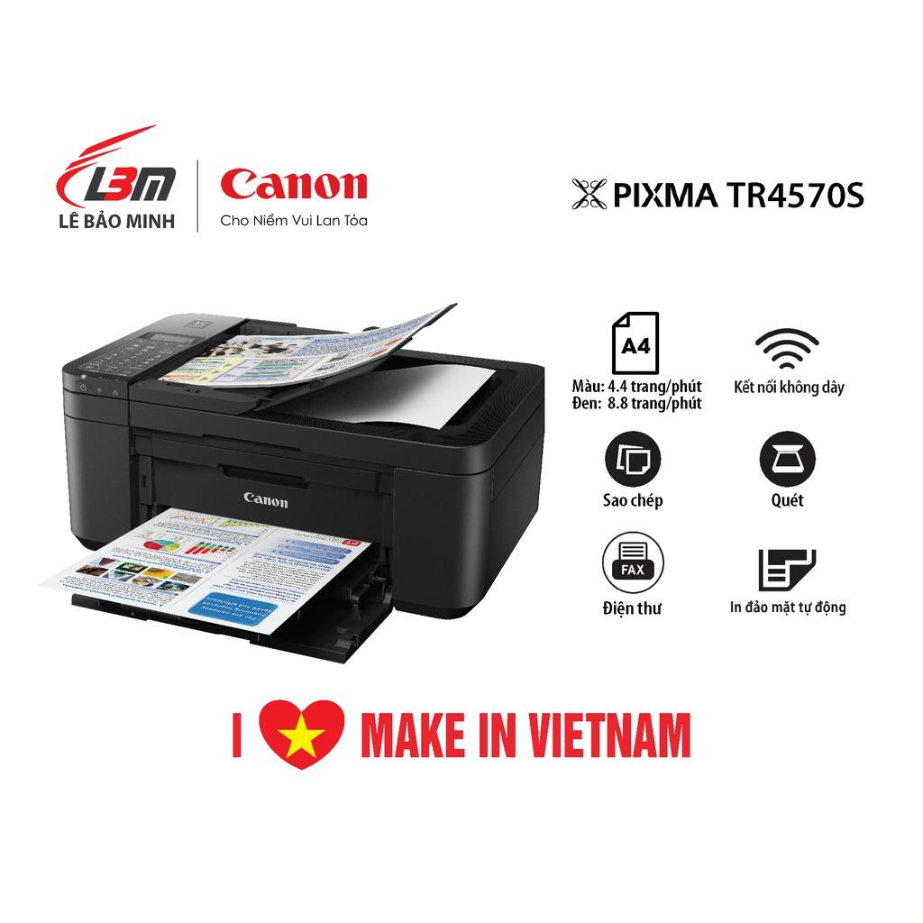 Máy In Phun Màu Đa Chức Năng Canon TR4570S - Hàng Chính Hãng