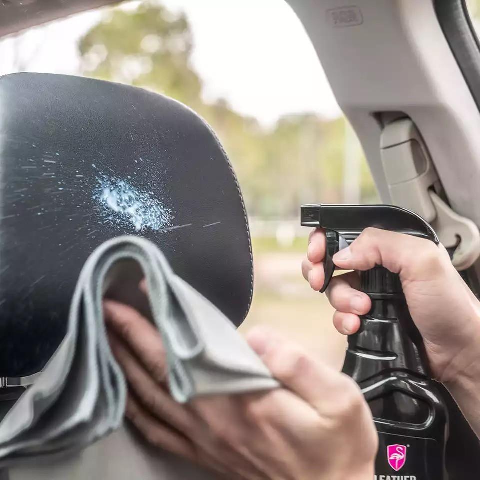 Xịt dưỡng nội thất ô tô ghế da Flamingo leather polish F029 loại cao cấp hàng nhập khẩu Trendycar