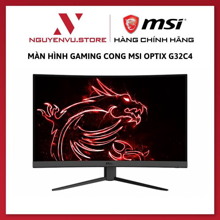 Màn hình LCD 32″ MSI Optix G32C4 FHD VA 165Hz 1Ms Gaming Cong - Hàng Chính Hãng