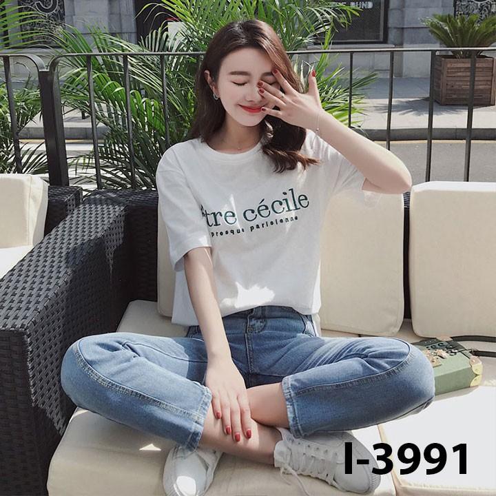 Áo Thun Nữ Tay Lỡ In Chữ Entre Cecile ATN3991