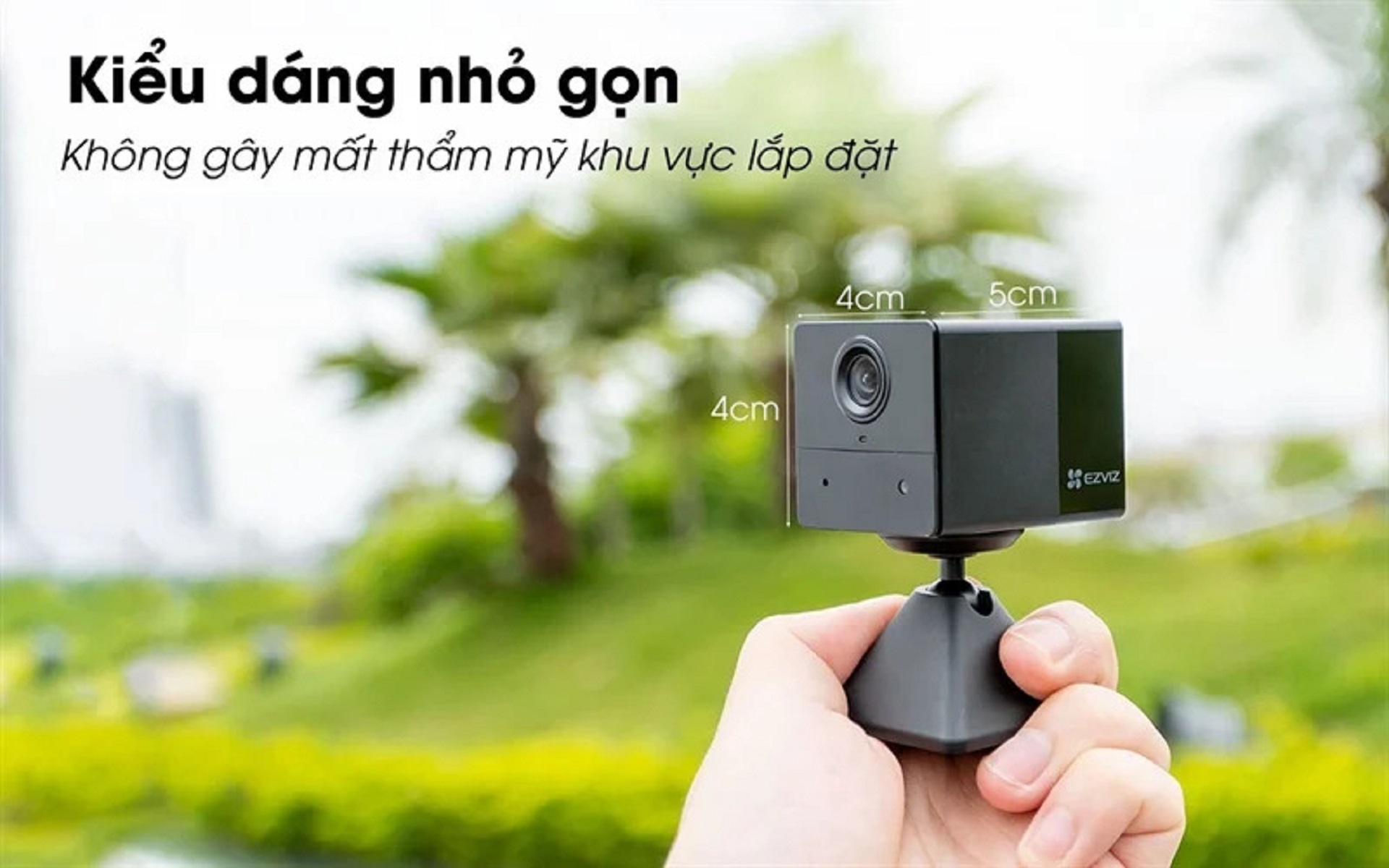 Camera Wifi Mini Ezviz CS-BC2 Dùng Pin - Full HD, Cảnh Báo Thông Minh-hàng chính hãng