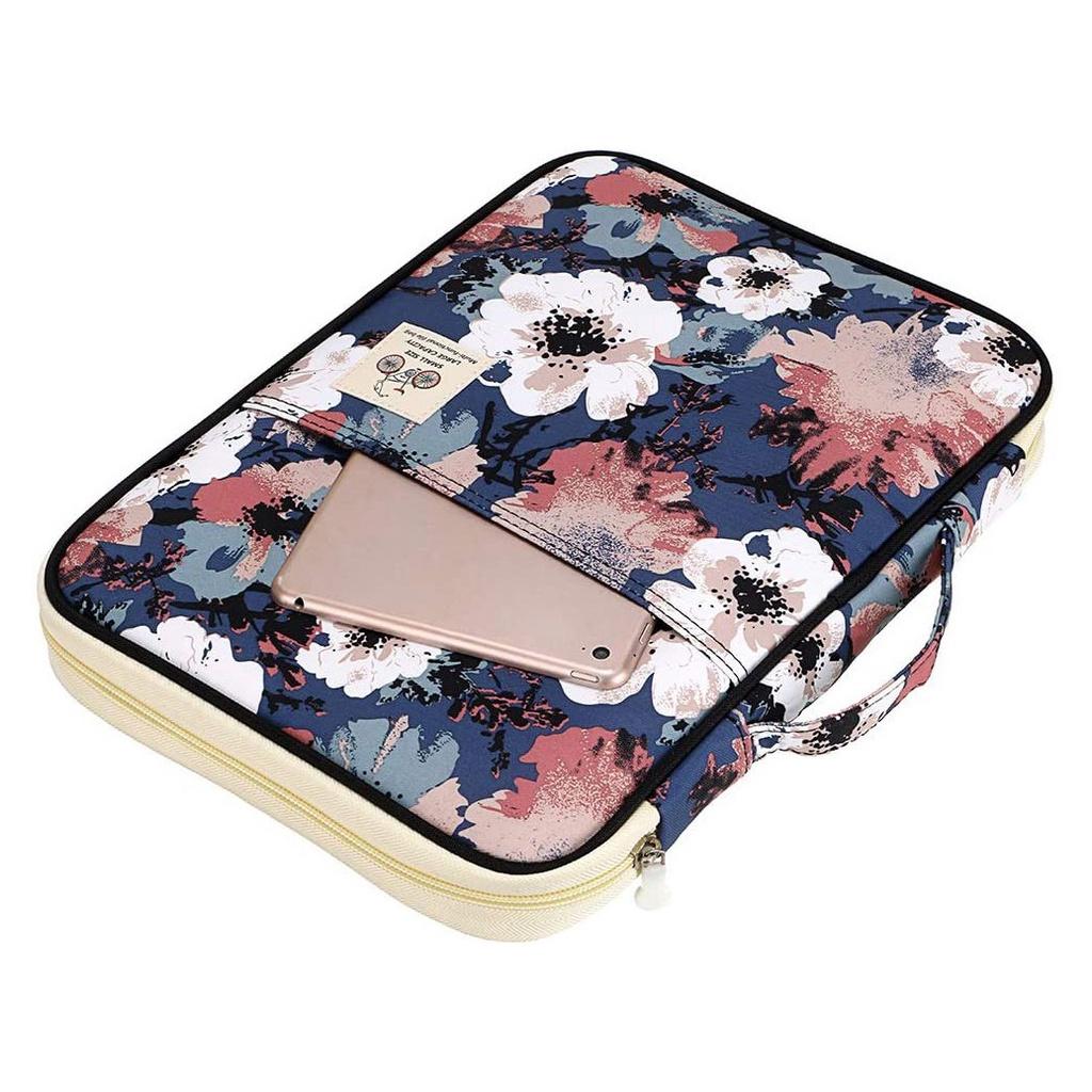 Multifunctional A4 Document Bag Combination Storage Bag Travel Bag Zipper Protective Case Suitable for iPad, Notebook