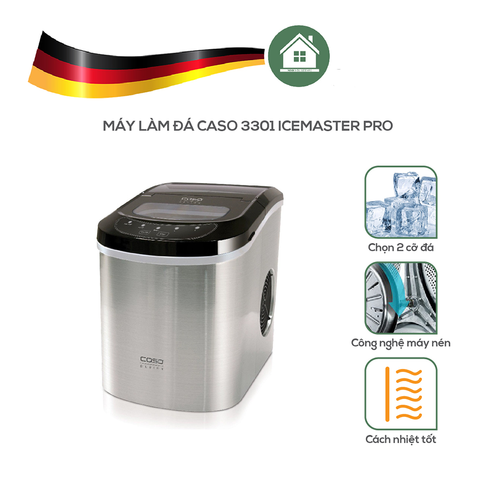 Máy Làm Đá Gia Đình CASO Ice Master pro 3301 -  Hàng Nhập Khẩu Đức