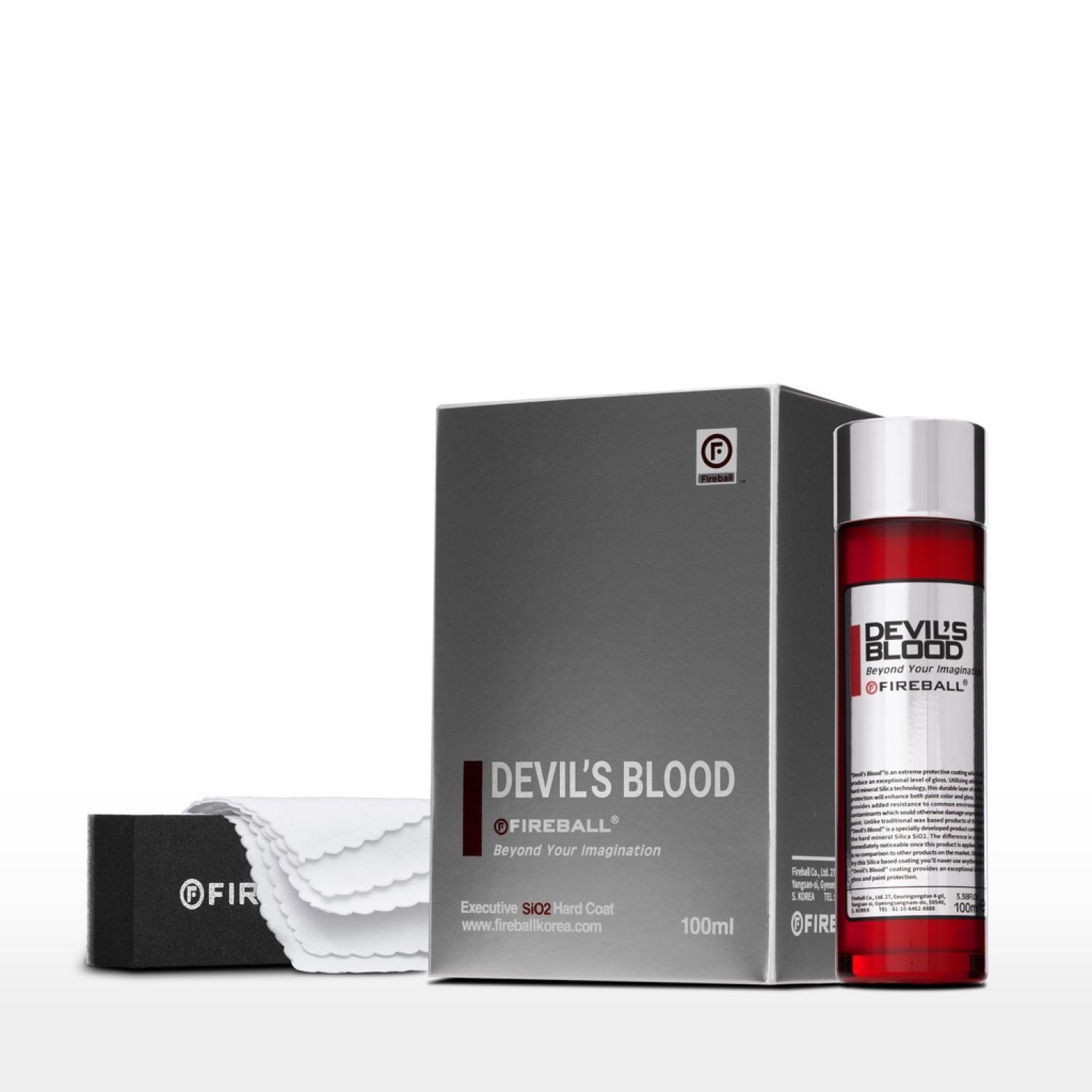 DUNG DỊCH PHỦ BÓNG CERAMIC CAO CẤP BẢO VỆ SƠN XE Ô TÔ DEVIL'S BLOOD, HÀNG FIREBALL, HÀN QUỐC