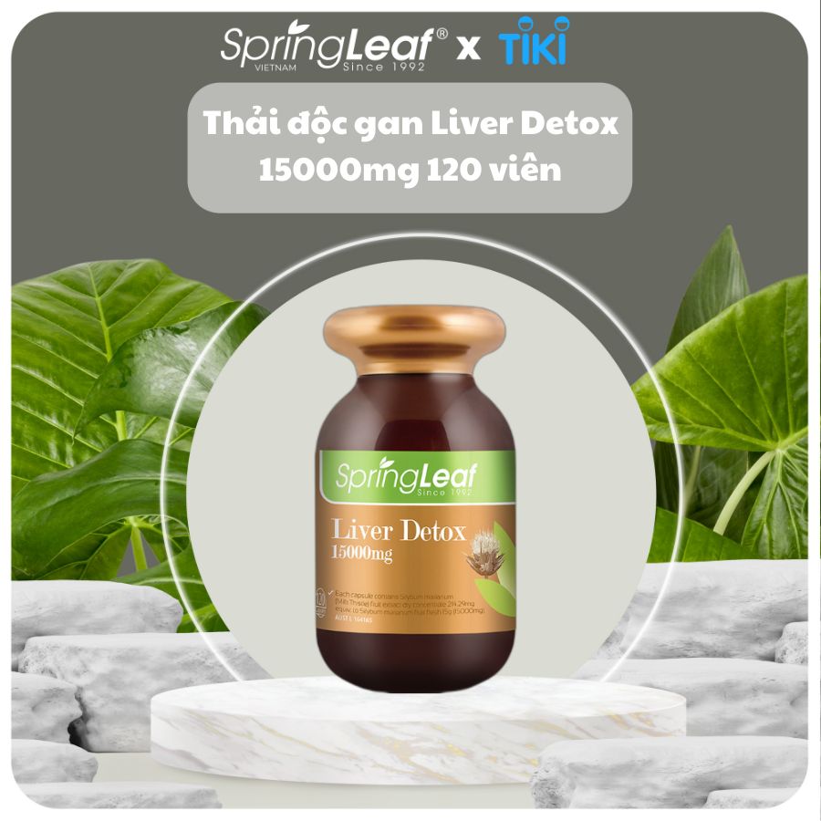 Viên uống hỗ trợ thải độc gan giúp thanh lọc cơ thể và hệ tiêu hóa SpringLeaf Liver Detox 120 viên