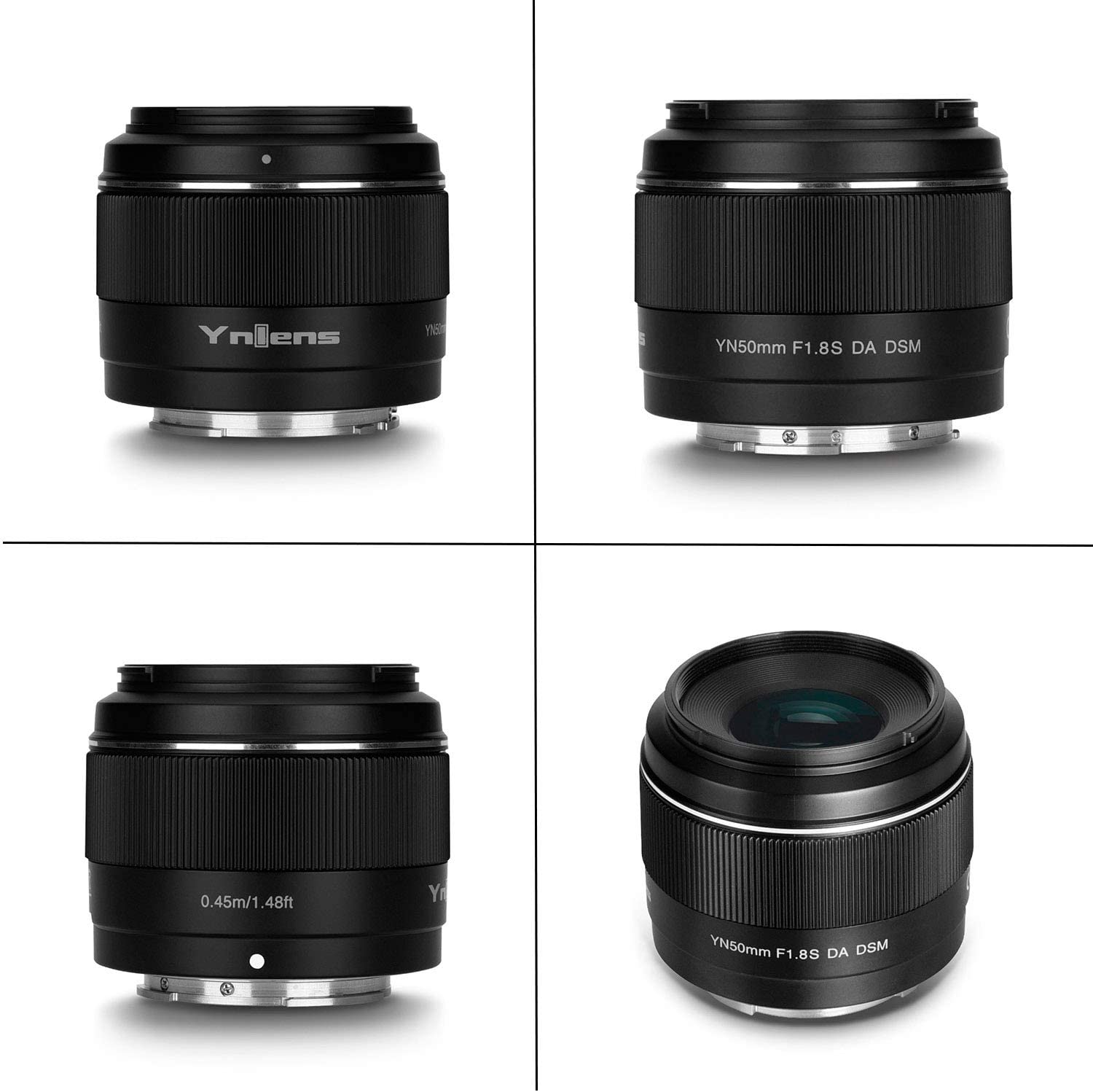 Ống kính Yongnuo 50mm F1.8S DA DSM dành cho Sony Mirroless ngàm E định dạng APS-C AF / MF- Hàng nhập khẩu