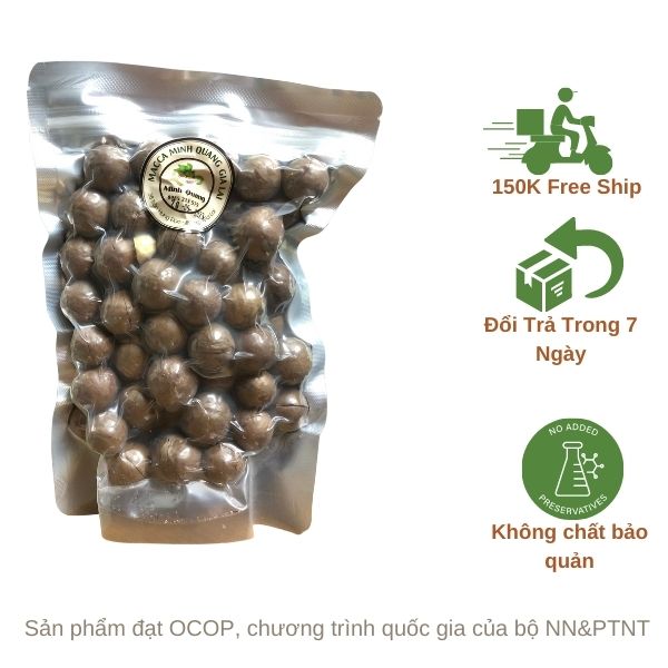 Combo 2 gói macca sấy nứt vỏ cao cấp Minh Quang (500g x 2) - Hạt dinh dưỡng cho bà bầu, trẻ em, làm sữa hạt, hỗ trợ làm đẹp - kèm đồ khui