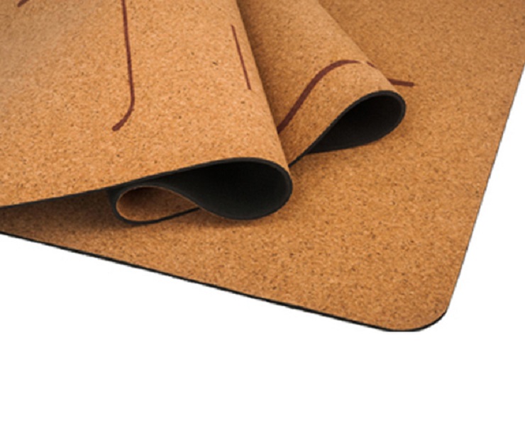 Combo Thảm tập Yoga Định Tuyến YogaLink gỗ bần đế PU cao cấp + Tặng túi đựng thảm và dây buộc thảm tiện lợi