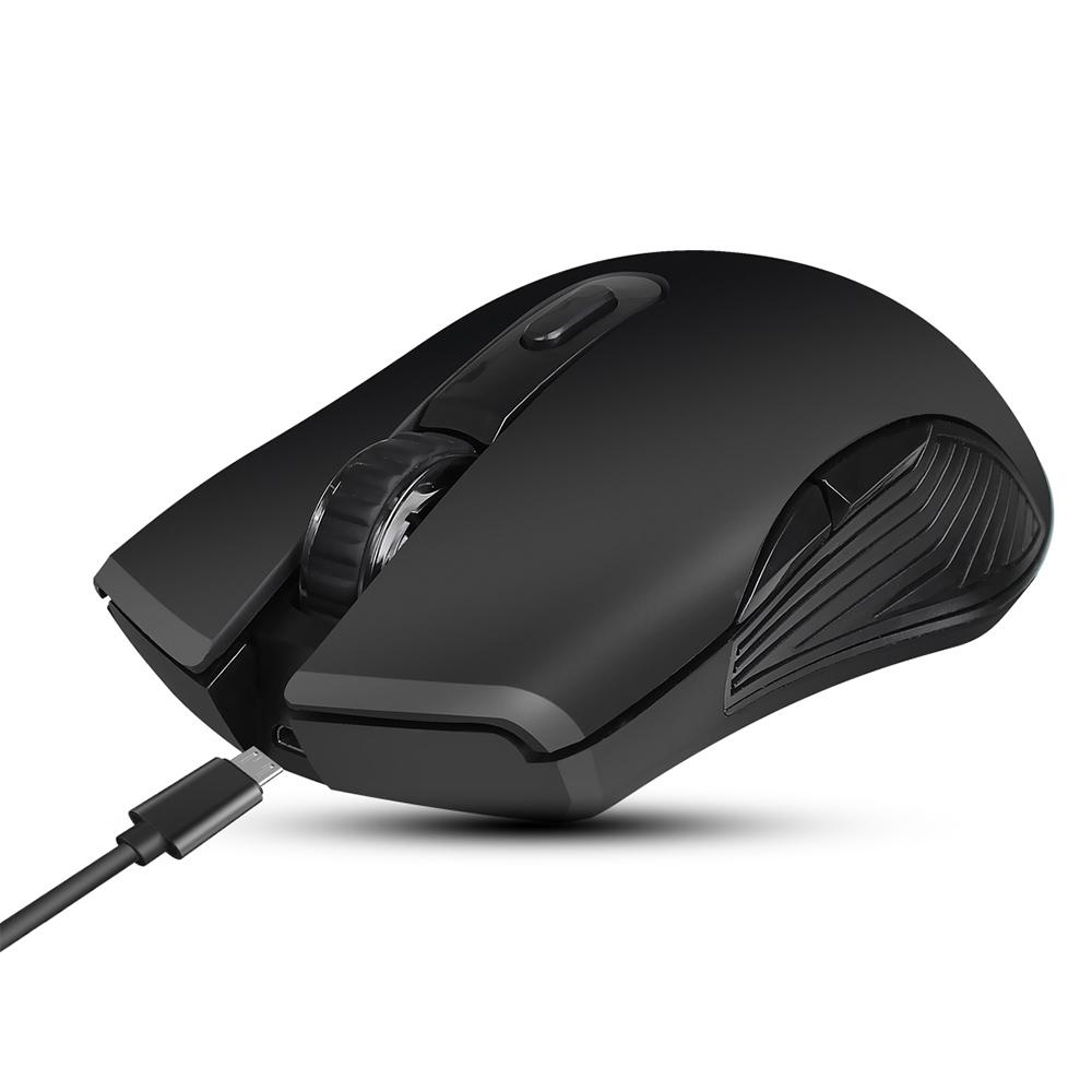 Chuột chơi game không dây YWYT 2400DPI Chuột có thể điều chỉnh DPI với 2.4G và 10m / 33ft