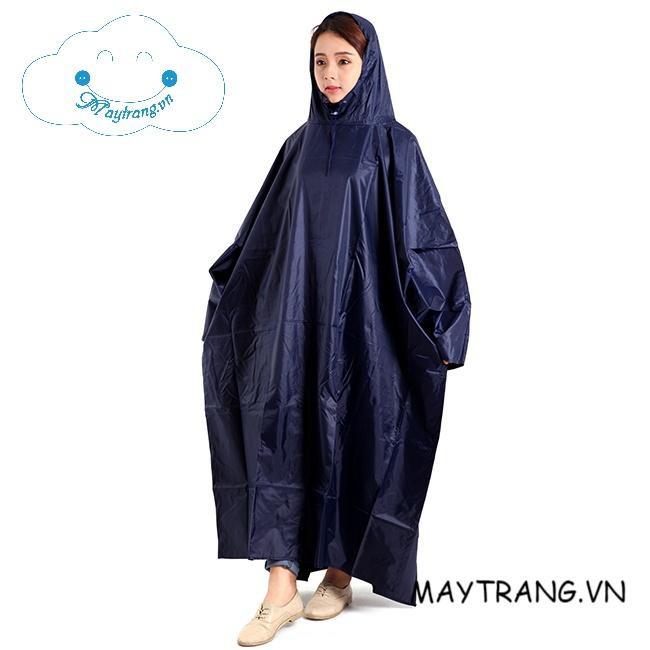 Áo mưa cánh dơi xẻ tà vải dù 1m4, chống thấm tốt