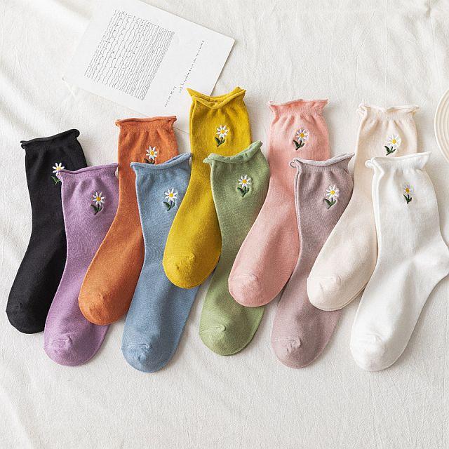 Bít Tất Nữ Cao Cổ Bèo Nhún Vintage - Tất bèo Nhún Học Sinh Cao Cổ Hàn Quốc Bo Bắp Chân Hot Trend