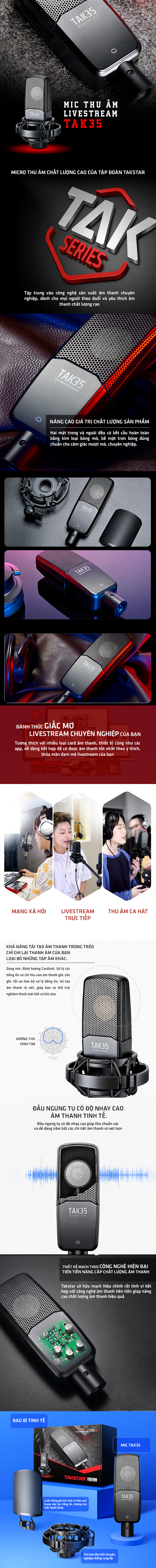 Mic thu âm Takstar TAK35 - Siêu phẩm giá sốc