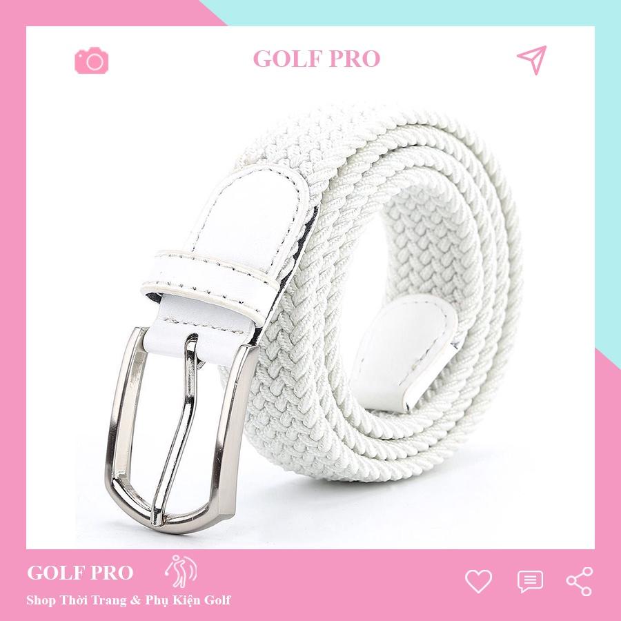 Thắt lưng golf nam chất chun co giãn cao cấp dây lưng thể thao GOLF PRO TL031