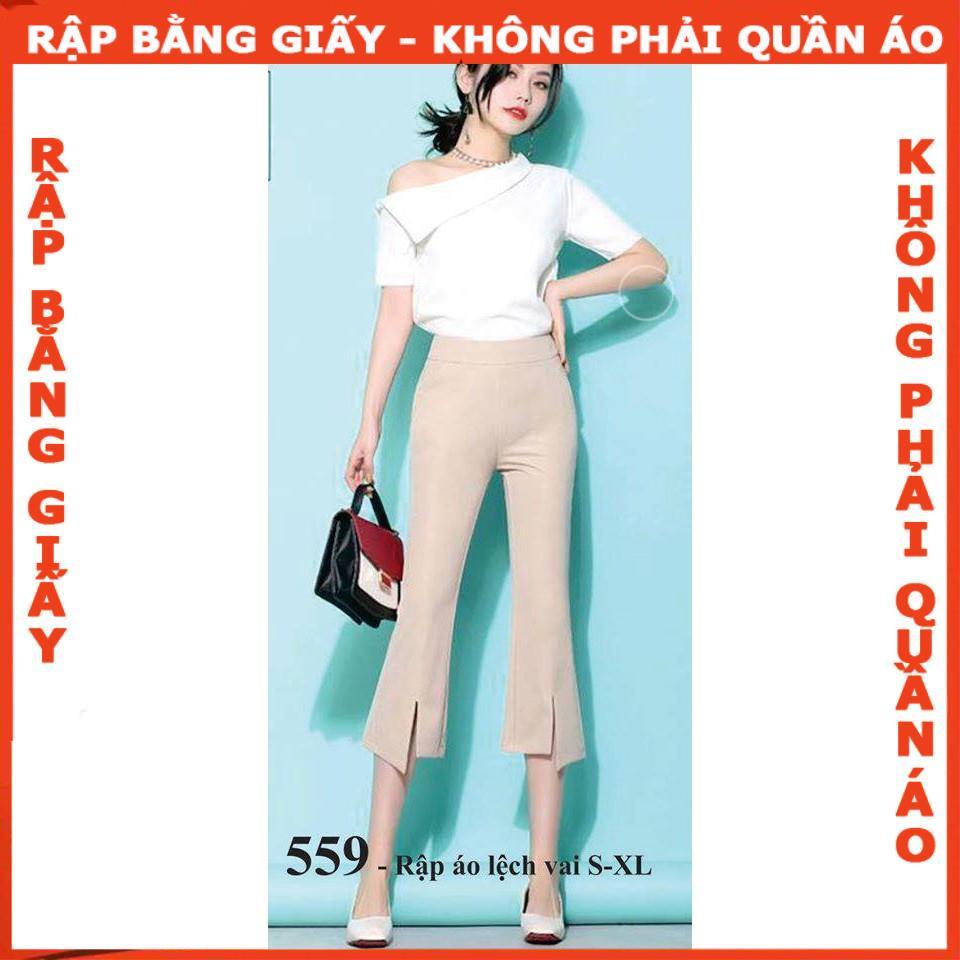 Rập giấy A0 mã 559 - Rập áo trễ vai (BẢN VẼ)