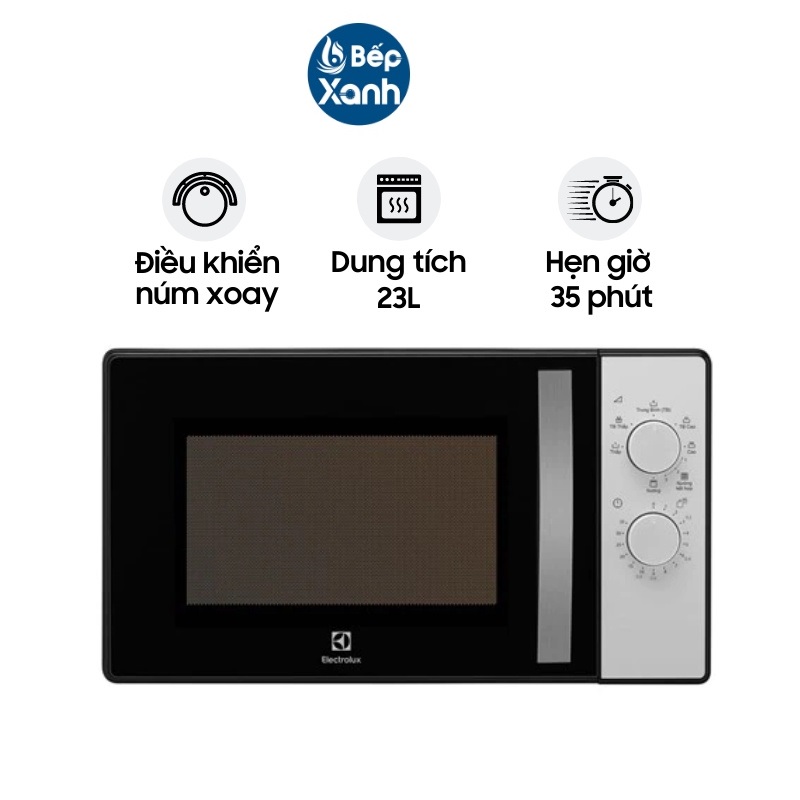 Lò Vi Sóng Có Nướng Electrolux EMG23K38GB 23 lít - Công Suất Nướng 1000W - Hàng Chính Hãng