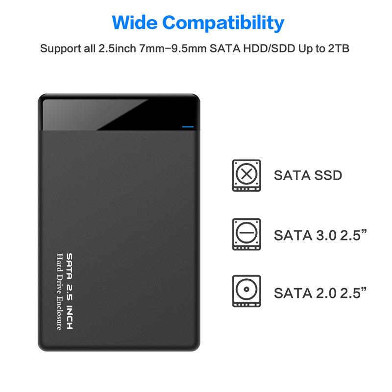 Khuyến mại ổ cứng di động hộp USB3.0 notebook SSD thể rắn cơ hộp ổ cứng 2.5 inch cổng nối tiếp hỗ trợ Type-C