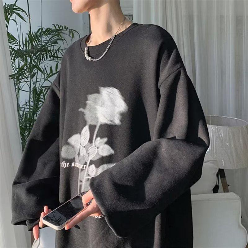Áo Hoodie Dài Tay Form Rộng In Họa Tiết Thời Trang Dành Cho Nam / Nữ size M-3XL