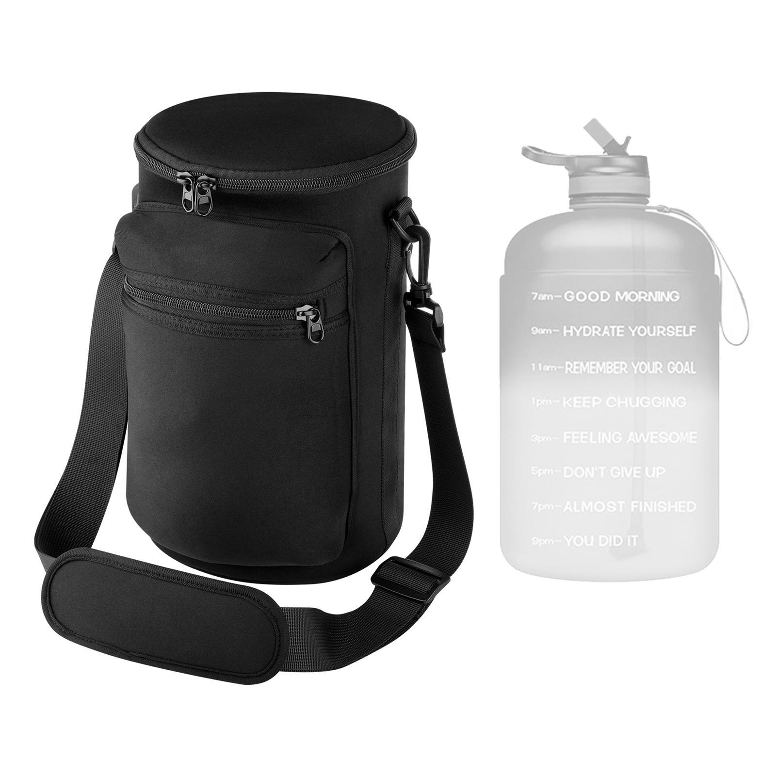 Water Bottle Holder, Water Bottle Carrier Bag with Adjustable Shoulder Strap, Water Bottle Sleeve Pouch for Travel Climbing Fishing Walking