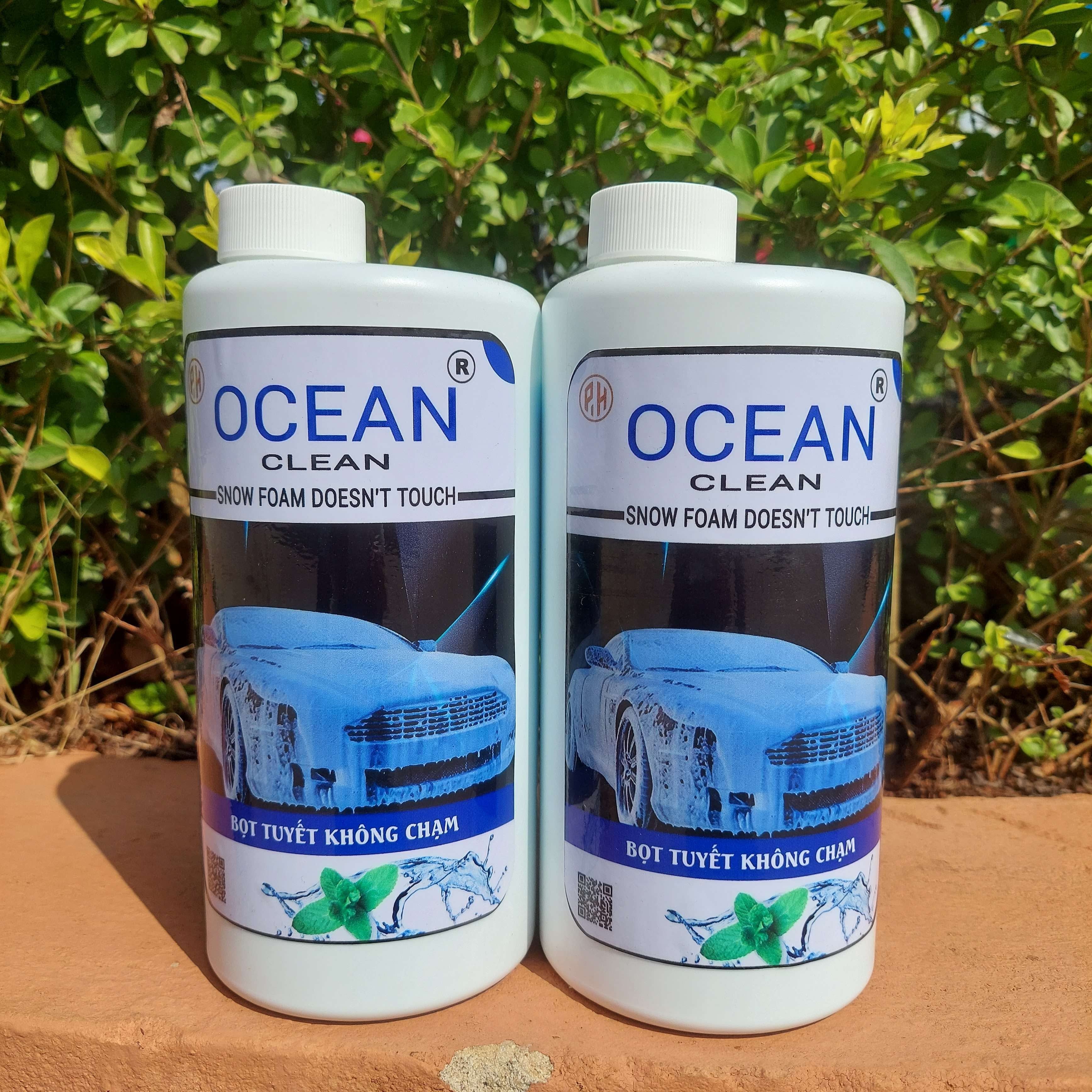 Bọt Tuyết Không Chạm Ocean 1000ml, Đậm Đặc Tiết Kiệm Sạch Nhanh Chóng