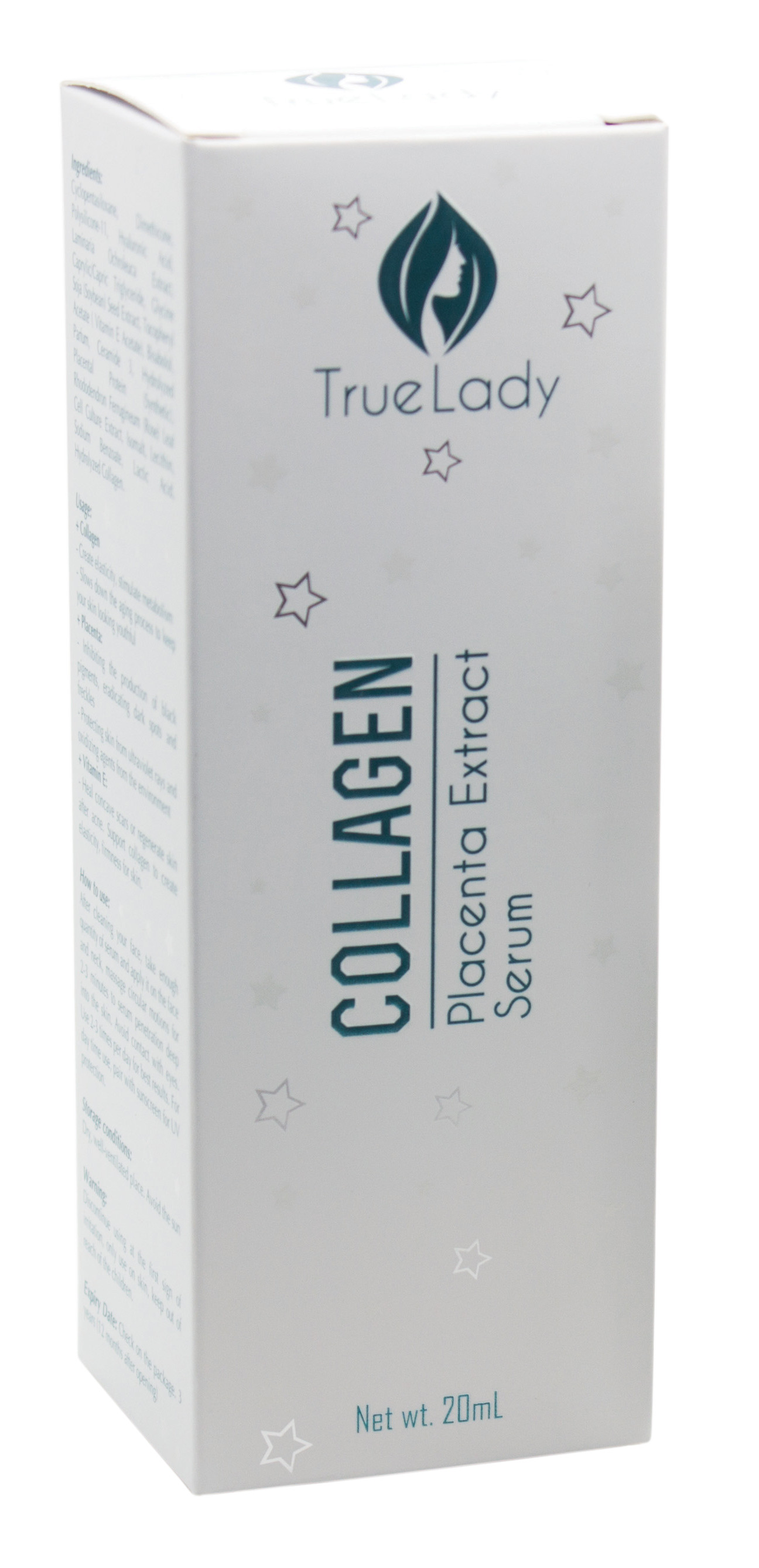 TRUE LADY COLLAGEN PLACENTA EXTRACT SERUM - CHÌA KHÓA GIÚP DA MỜ NÁM, SĂN CHẮC