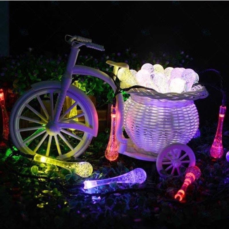 Bộ Dây Đèn Led Trang Trí Hình Giọt Nước - Ánh Sáng Trong Suốt Cực Đẹp - Trang Trí Nhà Cửa, Quán Xá Tuyệt Đẹp