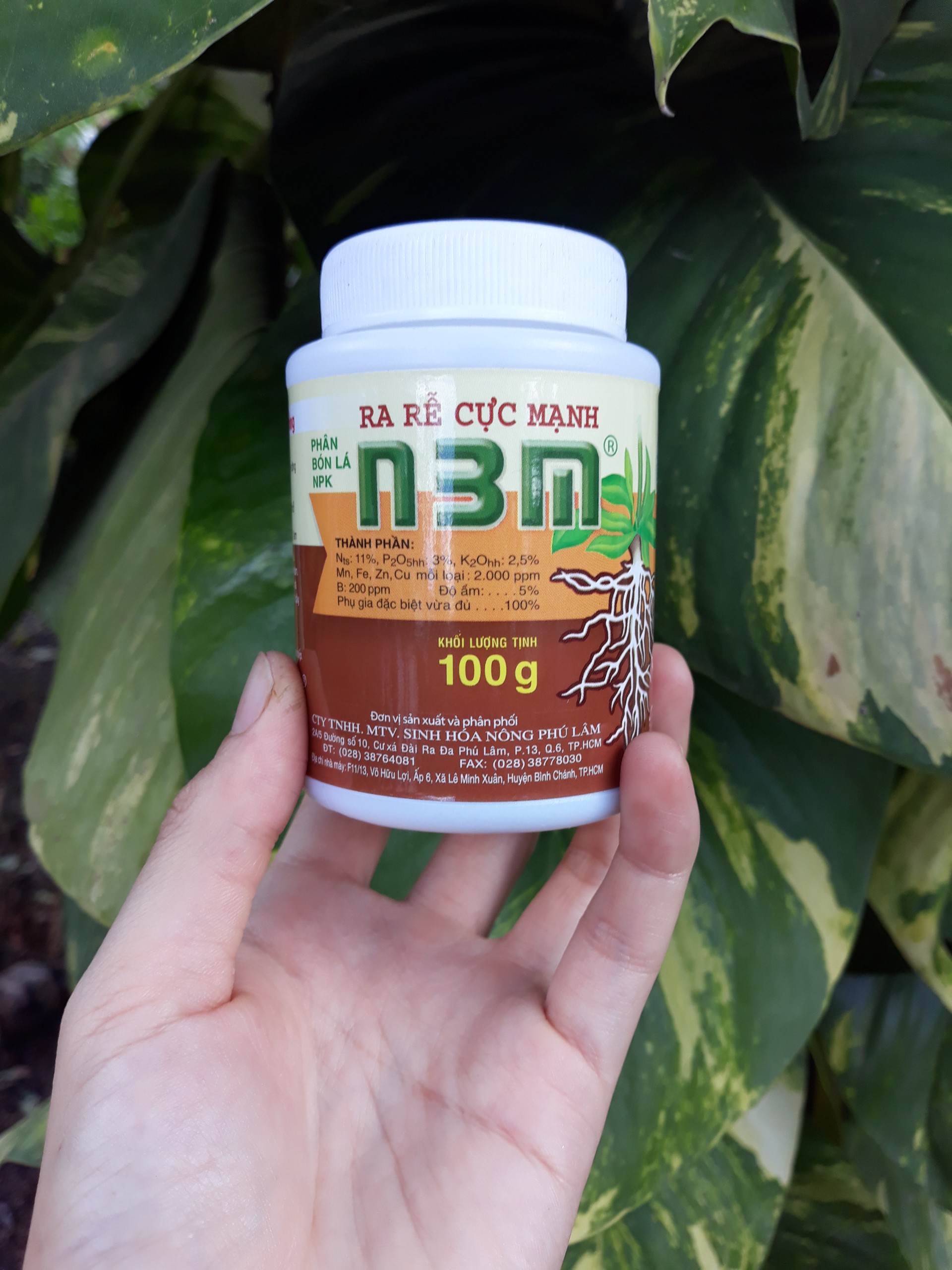 Phân bón N3M Phú Lâm hủ 100 gram kích ra rễ cực mạnh, dưỡng lá mọc chồi sử dụng cho hoa kiểng, rau màu