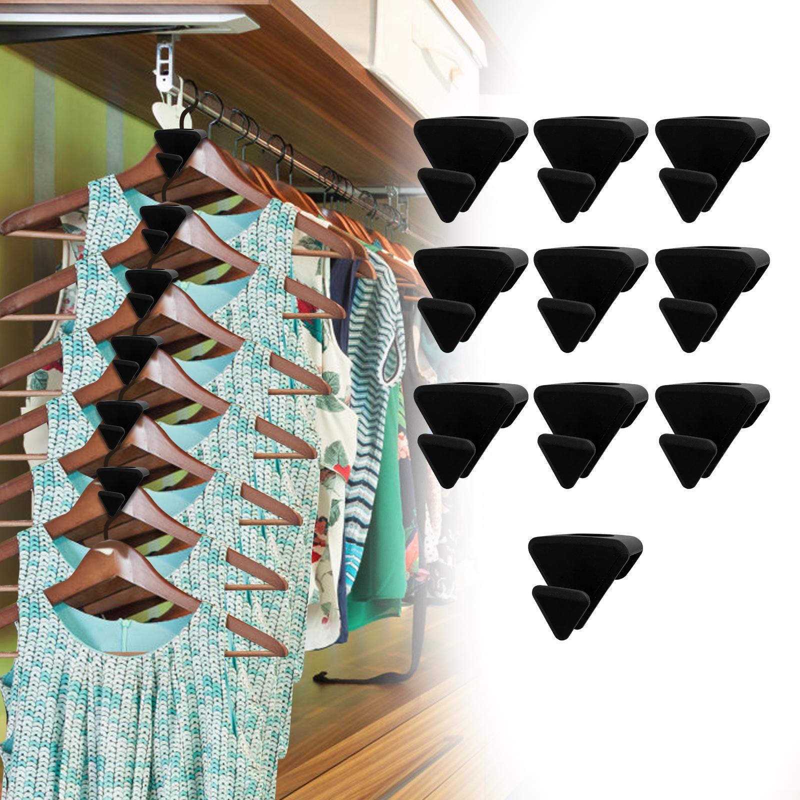 10x Hanger Hook Clothes Hanger Hanger Clips Closet Organizer for Home Closet
