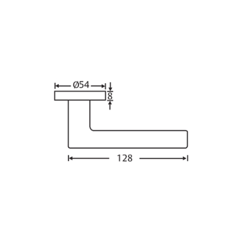 Tay nắm gạt Yale YSL-040 US32D cao cấp, inox đặc