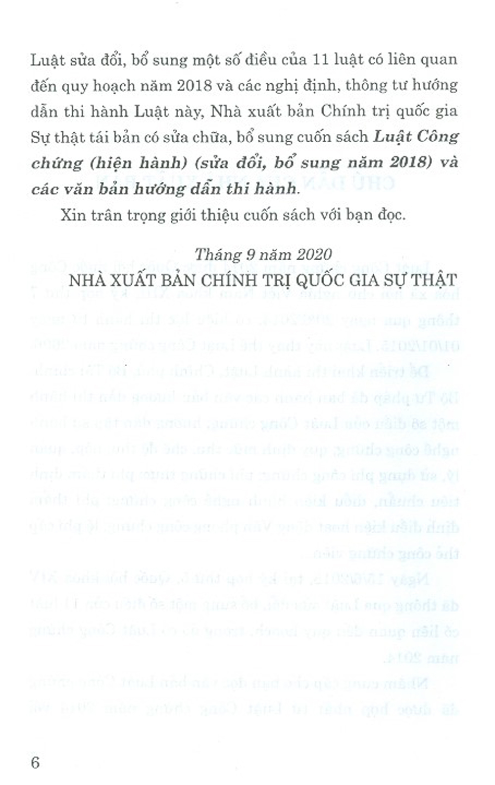 Luật Công Chứng (Hiện Hành) (Sửa Đổi, Bổ Sung Năm 2018) Và Các Văn Bản Hướng Dẫn Thi Hành