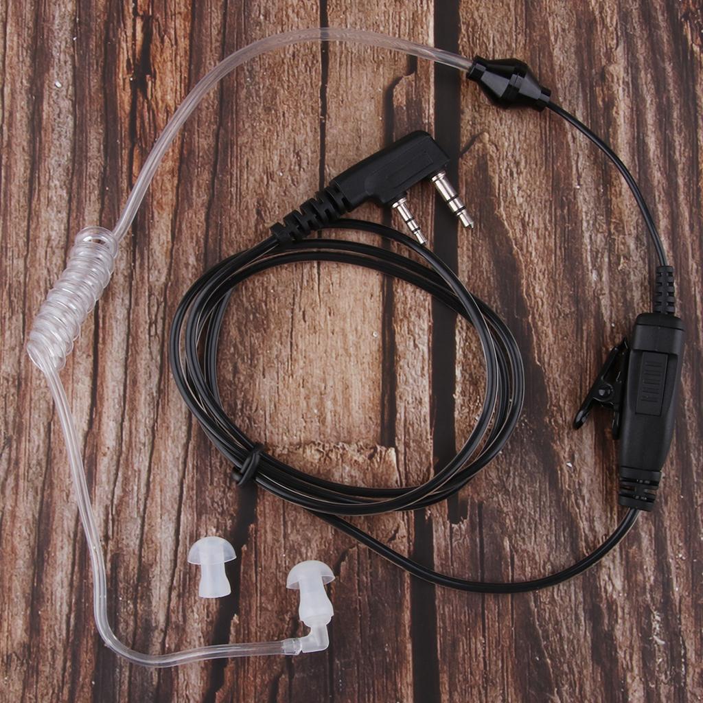 2  Earbud  Air Acoustic Tube Earpiece Headphone