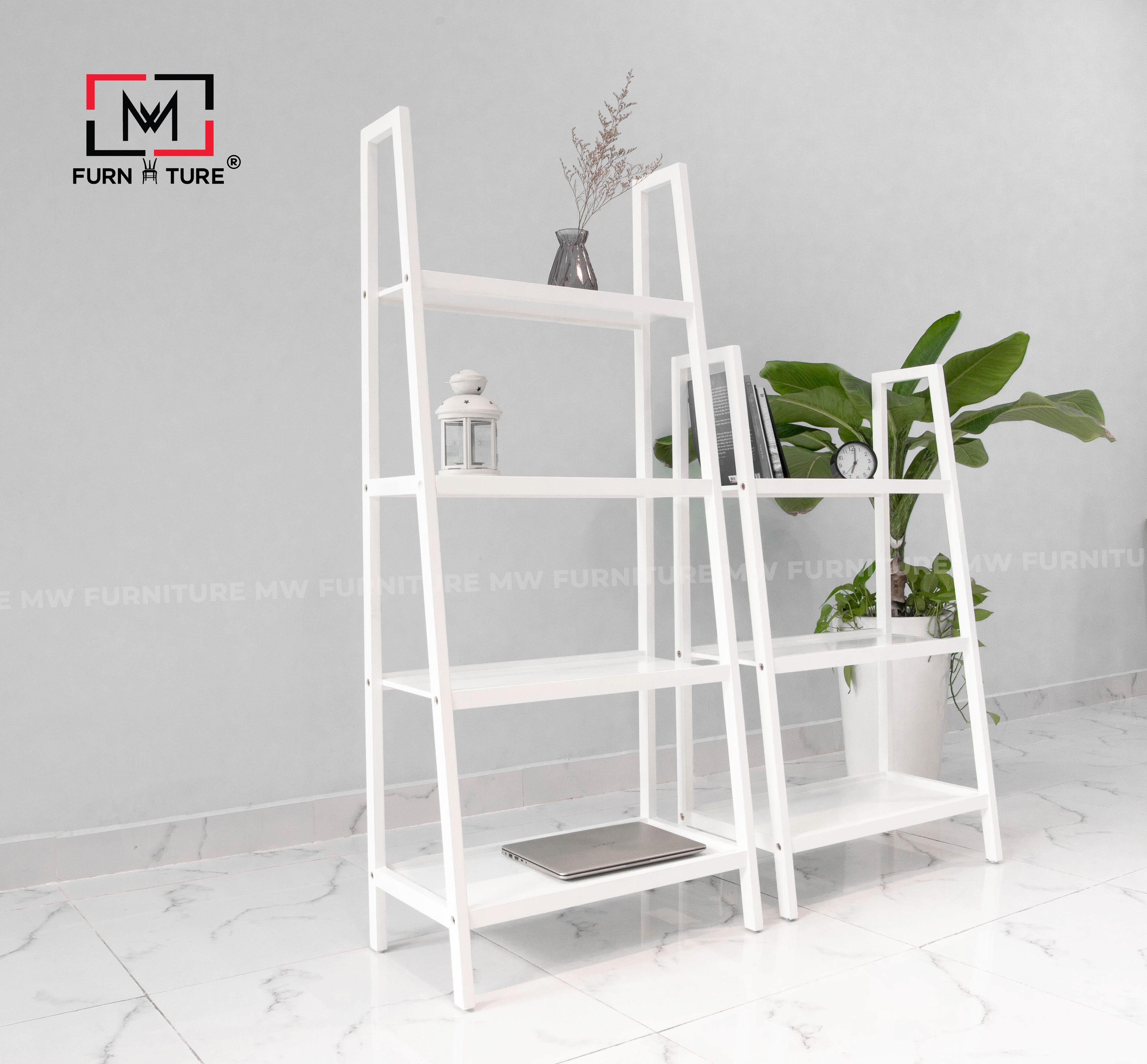 KỆ SÁCH 3 TẦNG MÀU TRẮNG SIZE L - A BOOK SHELF 3F WHITE SIZE L