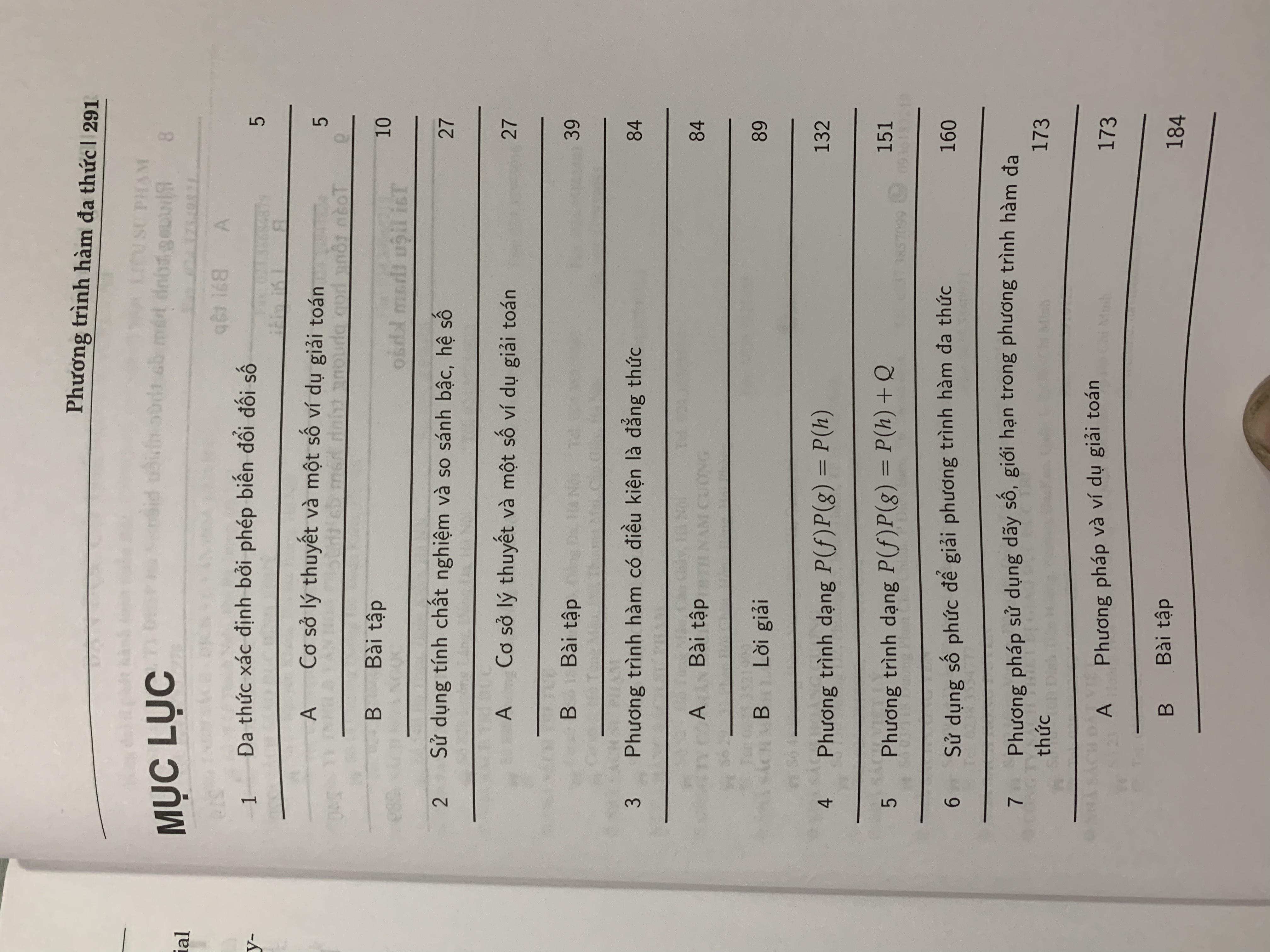 Phương trình hàm đa thức