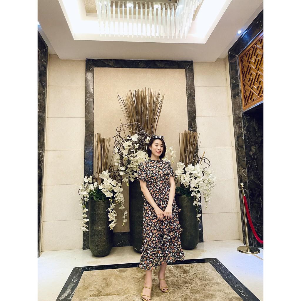 LIIN - Đầm nữ hoa voan tơ hai lớp