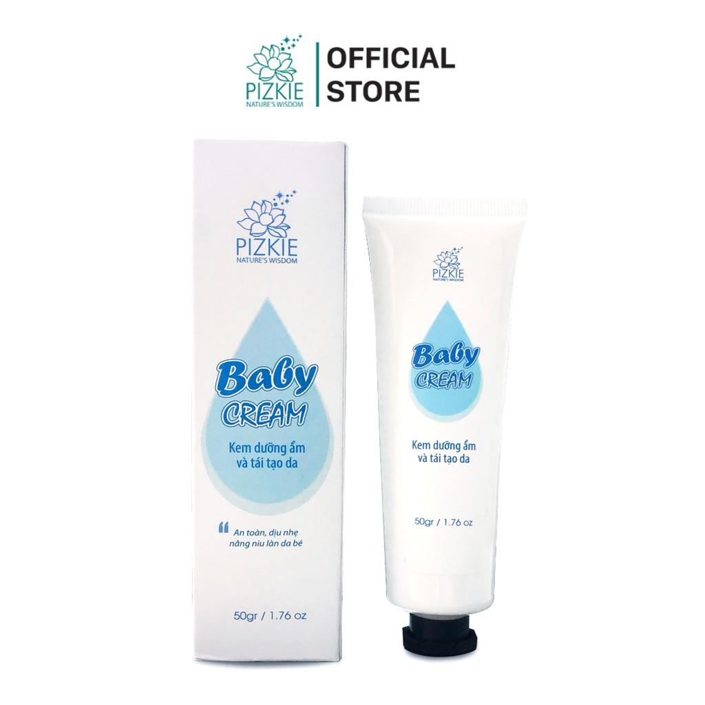 BABY CREAM PIZKIE Kem Dưỡng Ẩm, Giảm Nứt, Nẻ 50gr - Phục Hồi Da Khô, Dưỡng Da