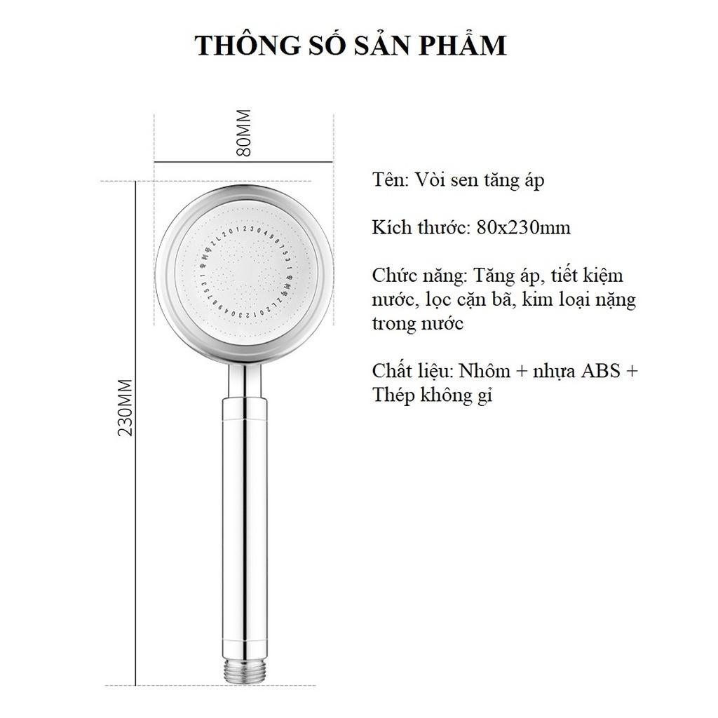 Vòi Sen Tăng Áp Nhà Tắm 1675 Bằng Nhôm Cao Cấp