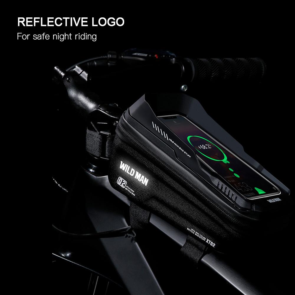 Túi chống nước khung hình phía trước xe đạp để màn hình cảm ứng có khả năng lưu trữ lớn