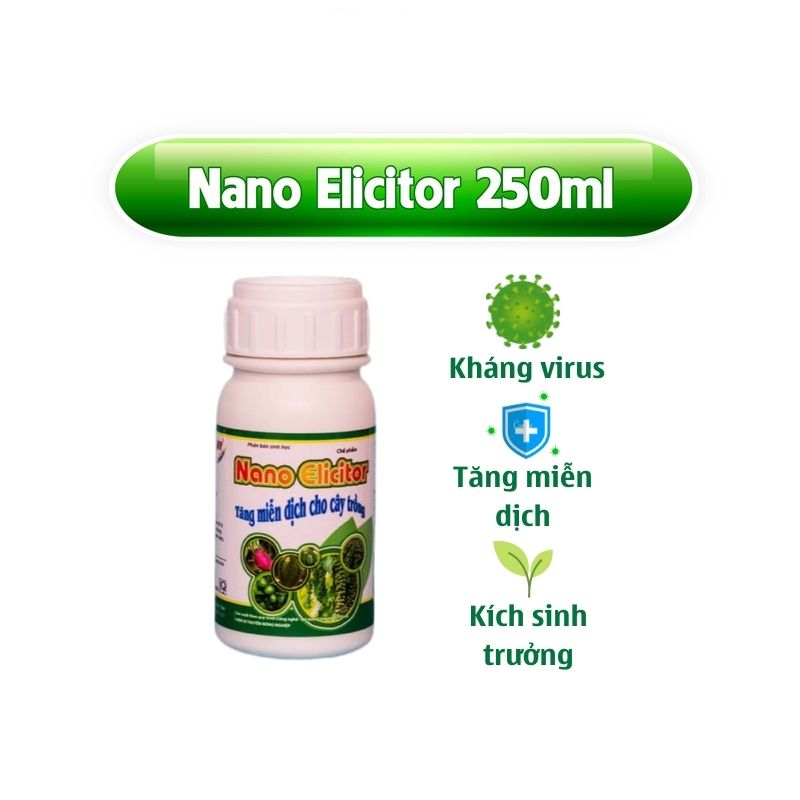 Nano Sinh Học Ecom Diệt Khuẩn Siêu Kích Kháng Virus Chống Xoăn Ngọn Thể Khảm Trên Rau Sạch Nano Elicitor 250ml