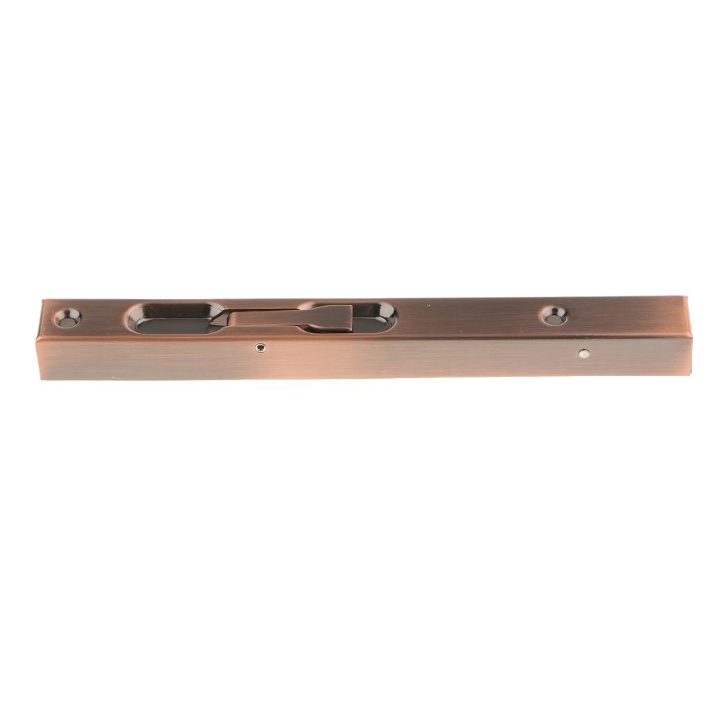 Stainless Steel Gate Door Spring Flush Latch Bolt Sliding Lock Latch with Screws