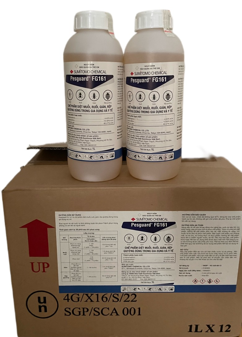 Hàng nhập Nhật- Thuốc diệt muỗi ,kiến, gián... Pestguard 161 theo công nghệ an toàn của Nhật Bản.
