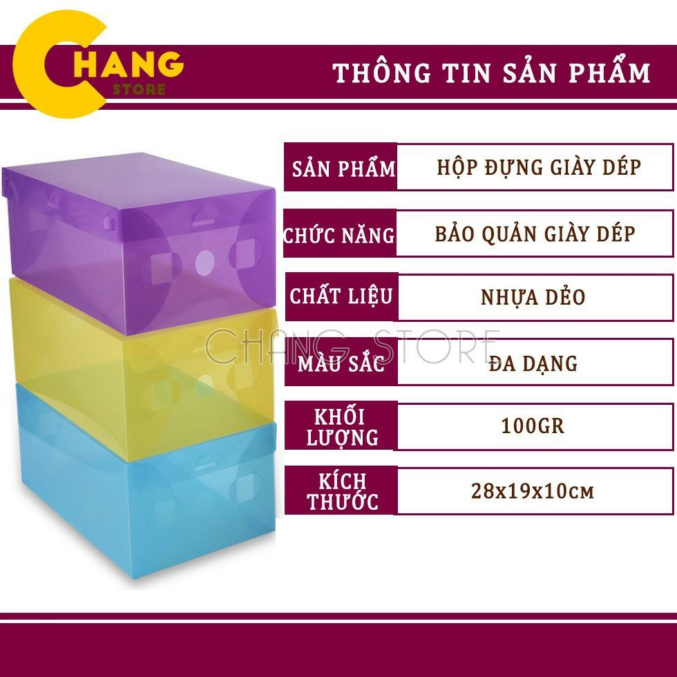 Combo 10 Hộp Đựng Giày Dép Trong Suốt Chịu Lực Tốt Siêu Tiện Lợi