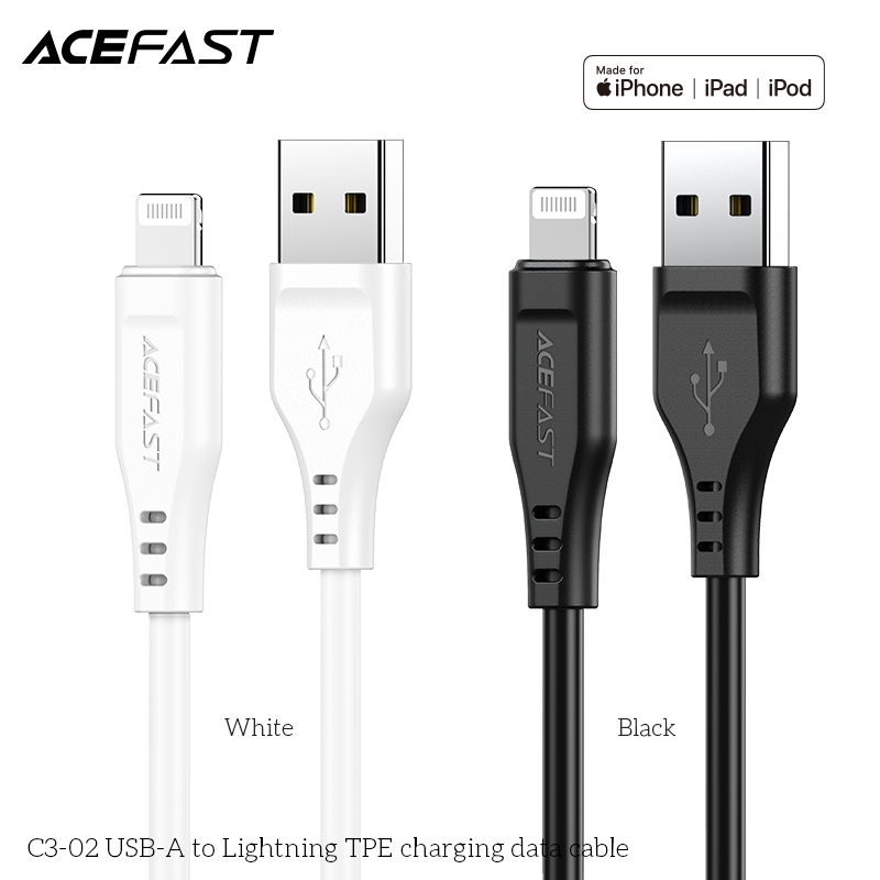 Cáp Sạc Acefast Lightning 1.2m C3-02 - Hàng Chính Hãng