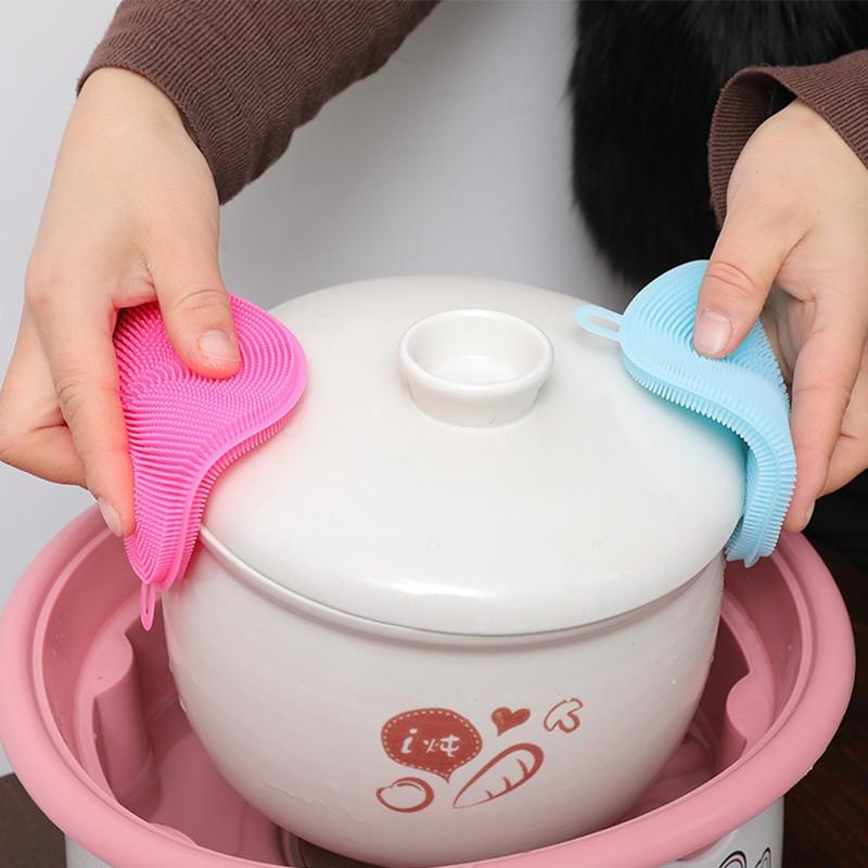 Miếng rửa chén silicon - giao màu ngẫu nhiên