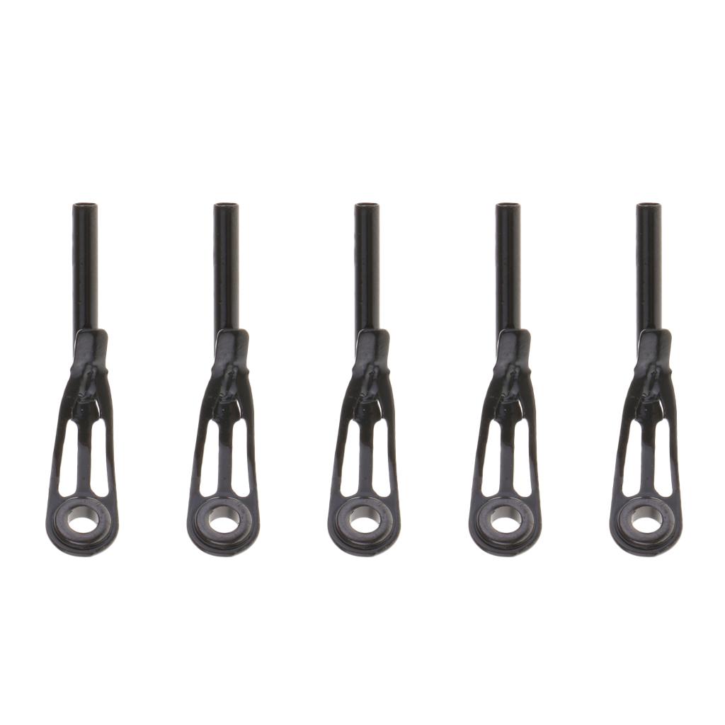 5pcs Fishing Rod Tips Tops Rings Stainless Steel Rod Guides Ceramic Eye Ring