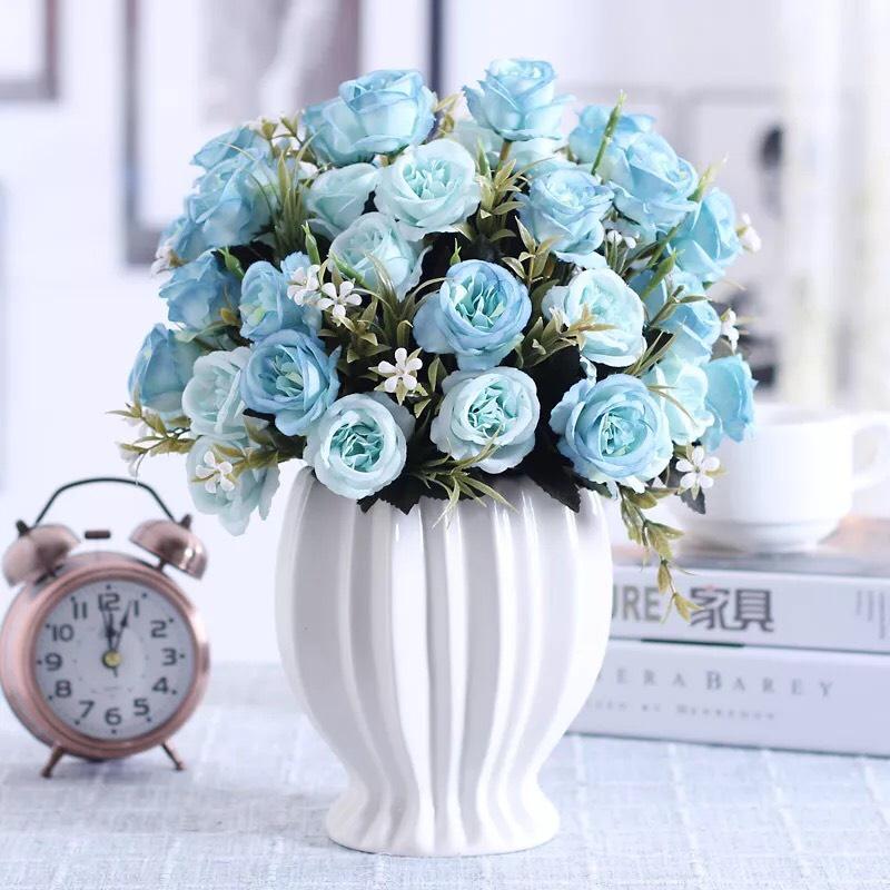 Chậu Hoa Tú Cầu Cao Cấp Cắm Sẵn Tuyệt Đẹp - Lọ Hoa Để Bàn Nhiều Mẫu Trang Trí Nhà Cửa BH-007