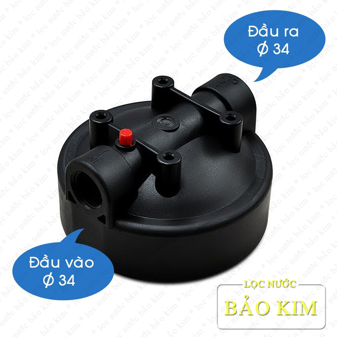 Bộ lọc đầu nguồn 2 giai đoạn BIGBLUE Yamato 10inch công suất lọc lớn 1.5 -2m3/h | ren 34 (1’’) | (trong suốt) | YBBH10CP1G | Hàng chính hãng