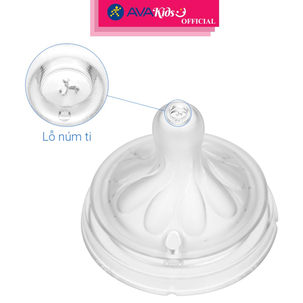 Bộ 2 núm ti Philips Avent SCY962/02 cổ rộng size 2 (0 - 1 tháng) - Hàng Chính Hãng